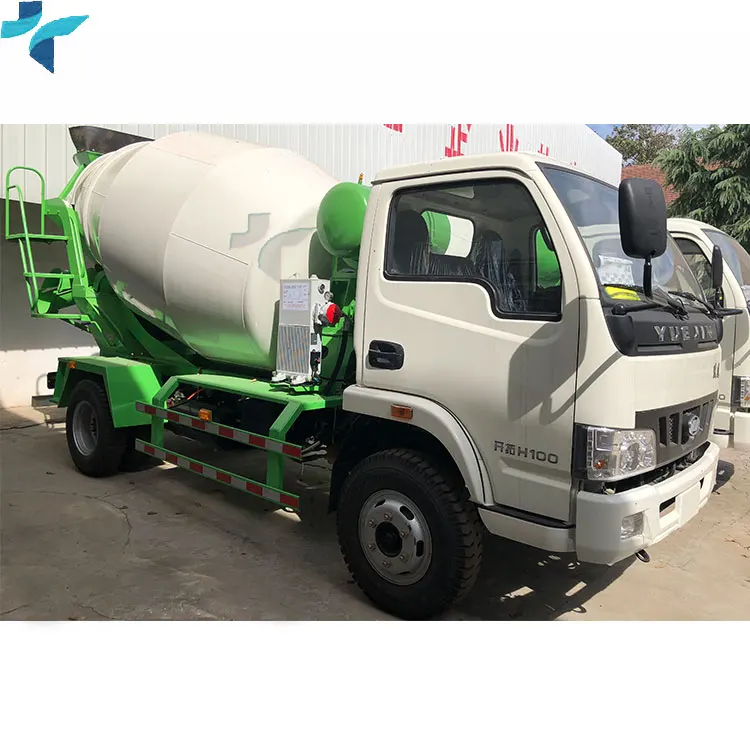 Zhengzhou Diesel Engine Mobile Self Loading Concrete Mixer Tank 3M3
