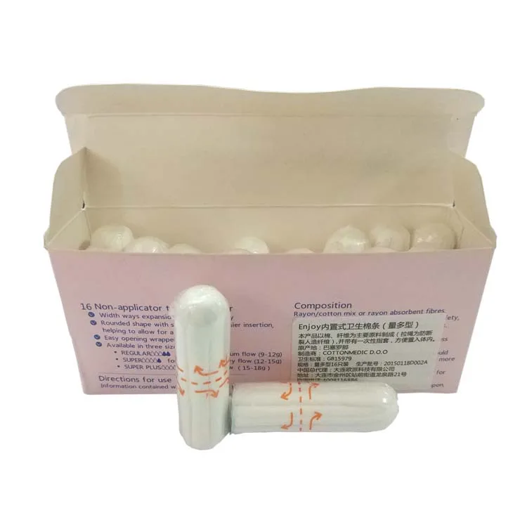 Эко-100 Процентов Хлопка Экстра-Супер Небольшой Размер Девушка Гигиенические Оптовая Тампоны Номера Аппликатор