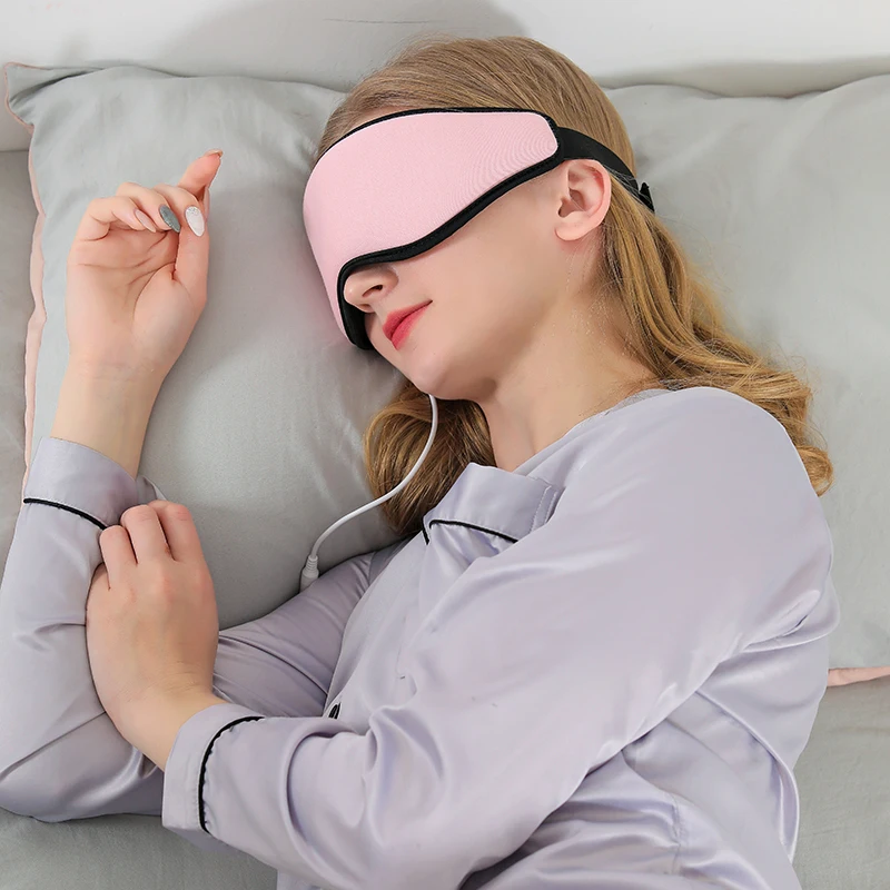 USB 3d eye mask heated eye mask  quick heating eye mask with saftry timing function and 4 level temperature