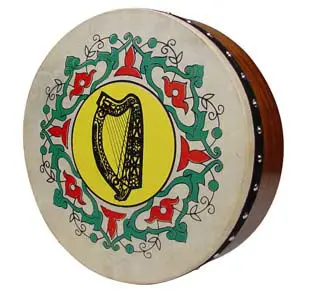 Барабан Bodhran 16 дюймов с головкой из козьей кожи