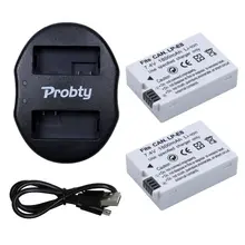 2Pcs LP-E8 digital batteries Li-ion LP E8 LPE8 Camera Battery + Portable Dual USB Charger For Canon EOS 550D 600D 650D 700D