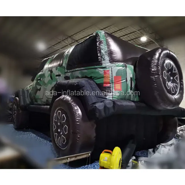 Гигантская камуфляжная модель автомобиля длиной 5 м надувной джип для мероприятий автомобиль рекламы ST1341