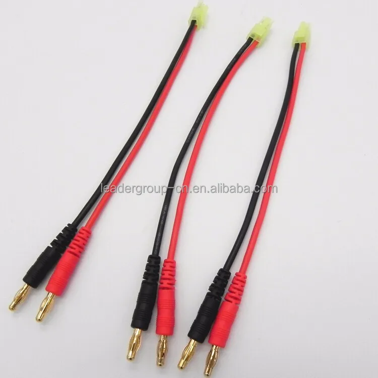 4mm banana plug connector to 4.0 Golden banana plug with cable