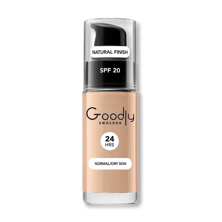 2021 New Arrive Dry Skin Wears For Up To 24 Hours Makeup for Normal/Dry Skin SPF 20 Glass Bottle Long Wearing  Foundation