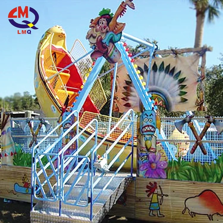 Shopping Mall Attractions Children Indoor Fairground Ride Mini Pirate Ship