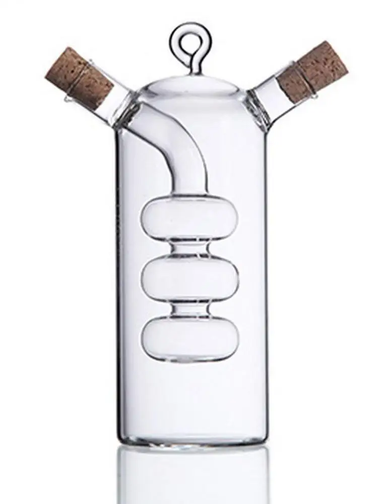 500ml Round Glass Olive Oil Bottle Vinegar Sauce Bottle for Oiler Cruet Condiment
