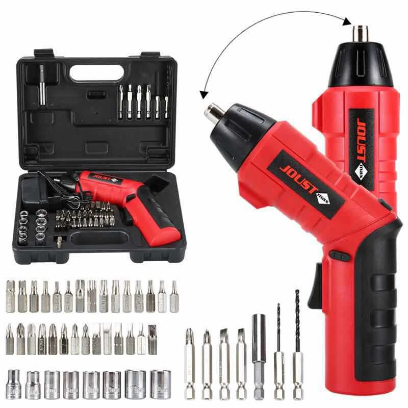 Набор из 45 шт 4,8 V литий-ионный аккумулятор Power аккумуляторные отвертки аккумуляторная электрическая ручная дрель со сверлами Мини электрическая отвертка набор