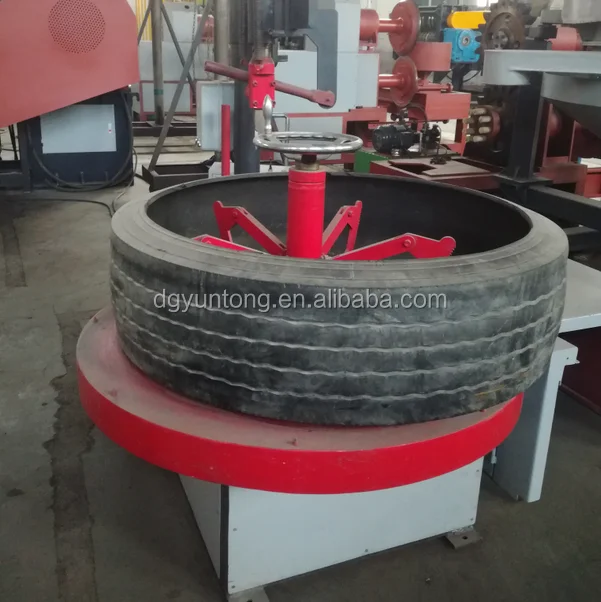 
New Type waste tire recycling Rubber Tire Strip Cutter, Ring cutter and block making machine 