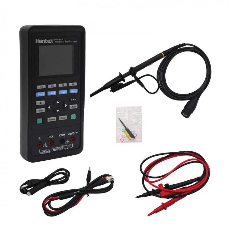 2 In 1 Portable handheld Hantek-2C42 2 channel 250msa 40mhz Digital Oscilloscope kit with Multimeter