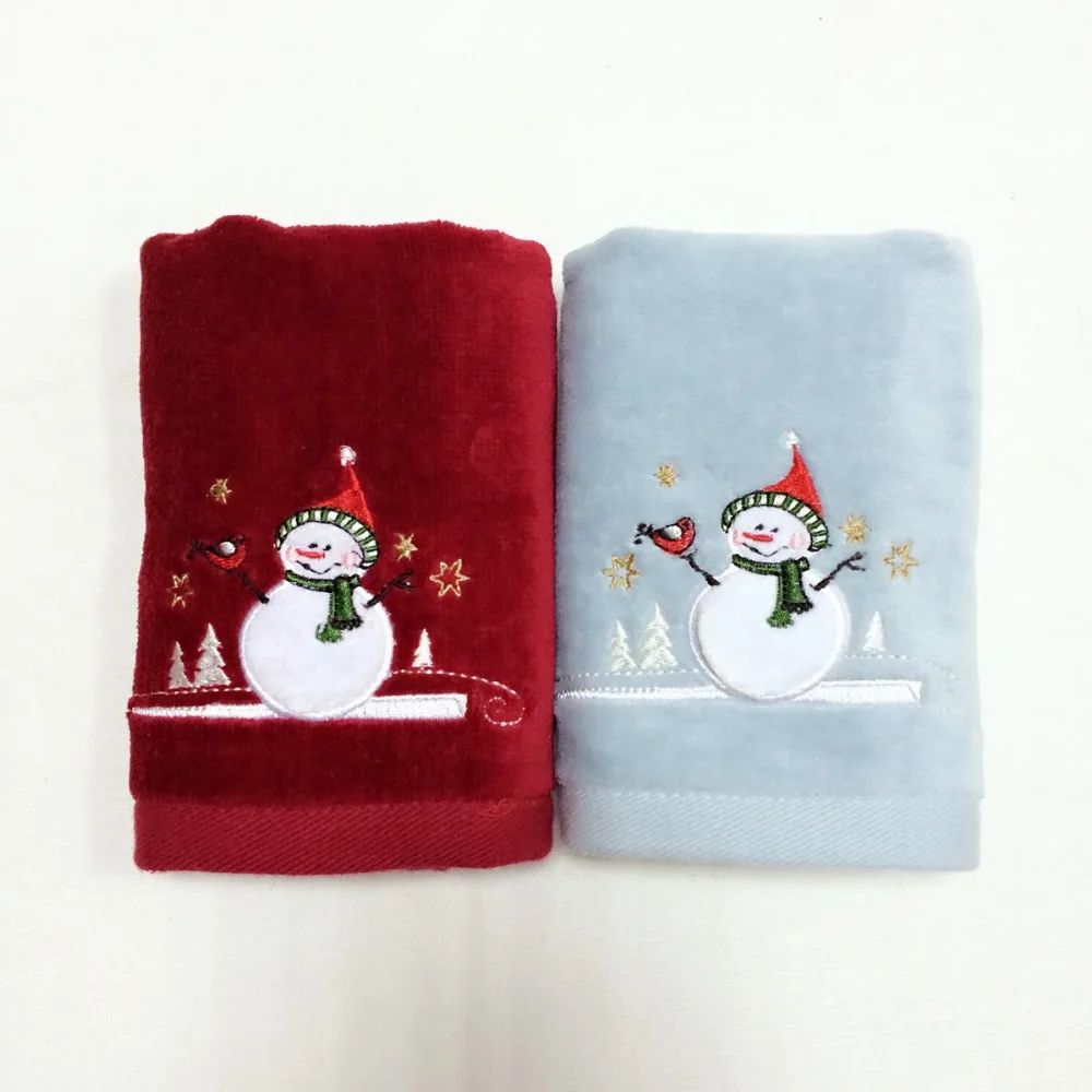 Рождественское полотенце из 100% хлопка с принтом