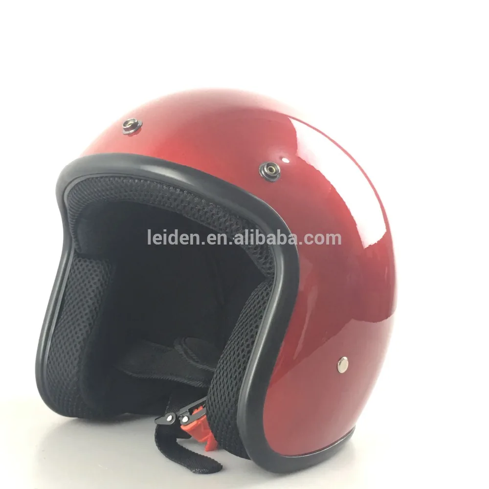 motorcycle vintage open face helmet in DOT