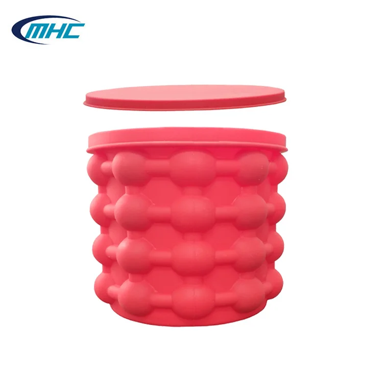 Fast Delivery Custom Design Ice Wine Beer Storage Silicone Ice Bucket