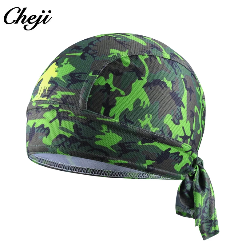 CHEJI Cycling Bandana Quick-dry Outdoor Sport Bicycle Head Scarf Pirate Scarf Hood MTB Racing Bandana Hat Custom Bandana