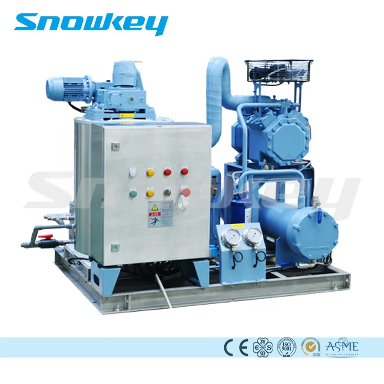 
Snowkey Salt Water Sea Water Flake Ice Machine on Boat 