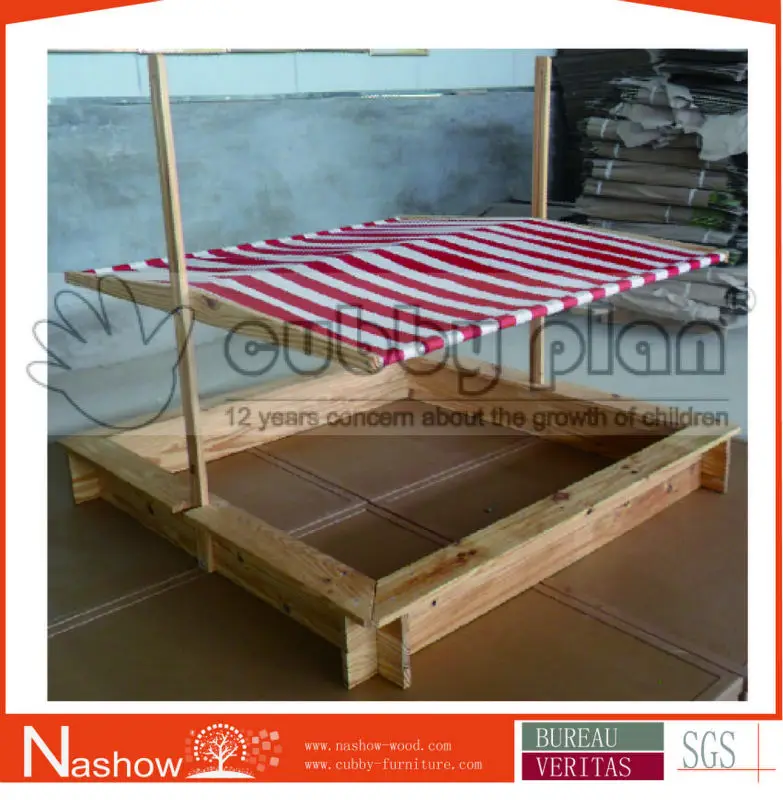 
Cubby Plan outdoor play wooden sandpit children and kids sand box 