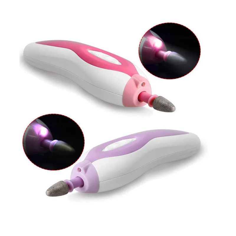 
Low noise battery drive two-way rotation multiple grinding heads nail care kit electric manicure pedicure set 