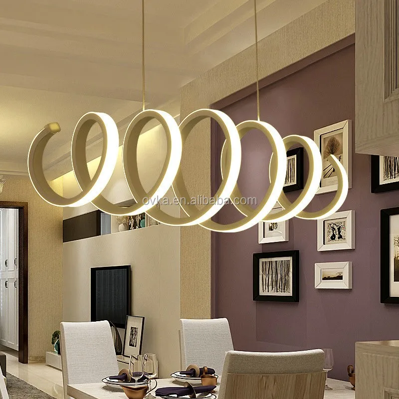 2021 Fashion Restaurant spring shape pendant Light Simple modern chandelier for living room bar cafe