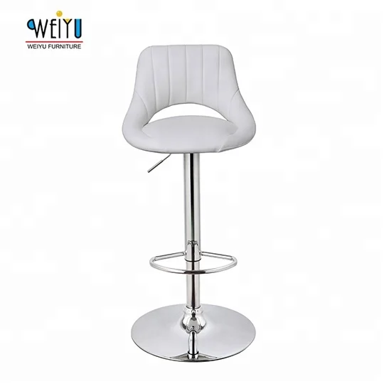 Bar Stool Synthetic Swivel Hydraulic Adjustable PU Leather Bar Furniture Aluminum Woven Rattan Bar Club Chair Modern