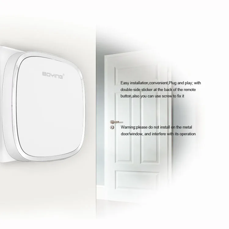 Китайский производитель квартирный беспроводной дверной звонок большого радиуса действия семейный умный для глухих