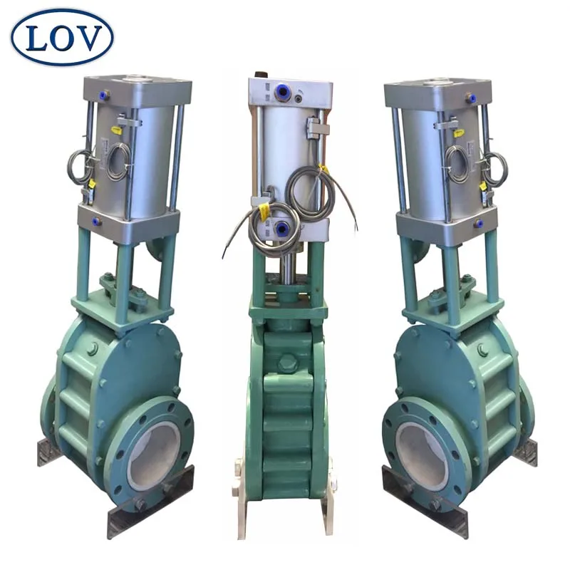 High Quality WCB Body Ceramic Lined Acid Resistance Motor Operated Sluice Gate Valve With Price