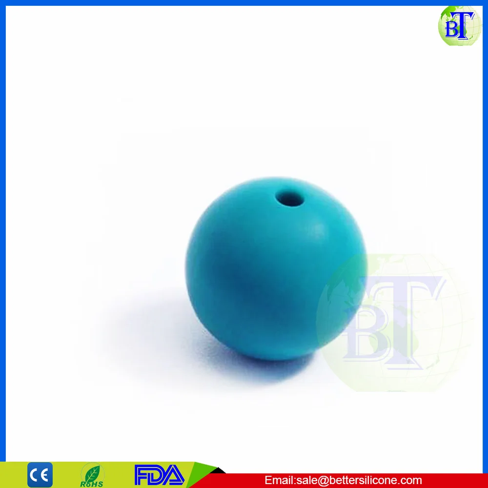
Amazon hot selling food grade Round Silicone Baby Teething Beads Wholesale 