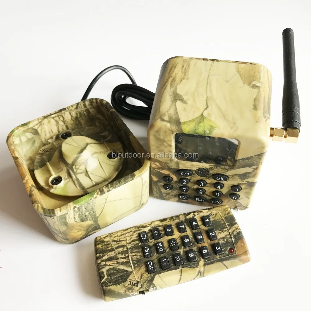 Remote control outdoor hunting mp3 player bird decoy bird sound caller 150db 50W loud speaker from BJ Outdoor