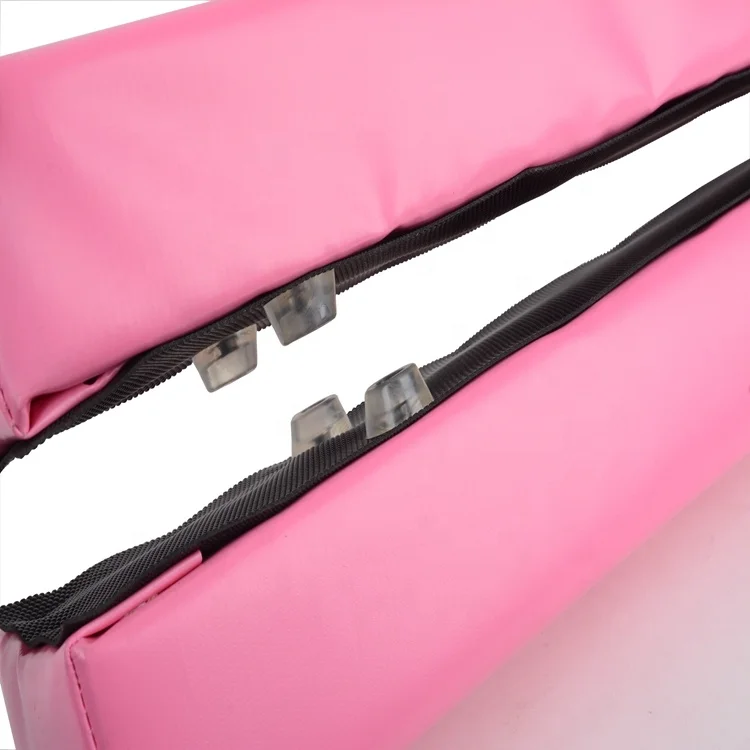 
7FT / 8FT Pink Folding Wood Floor Balance Beam Gymnastics Skill Training Beam 