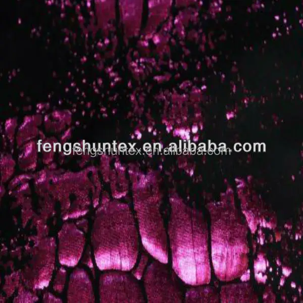 metallic foil printing stretch fabric