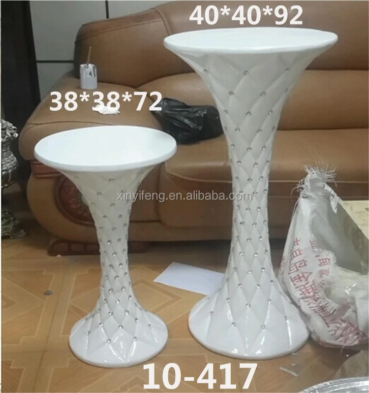 White Resin Floor Tall Flower Arrangement Thin Vase For Wedding Decor