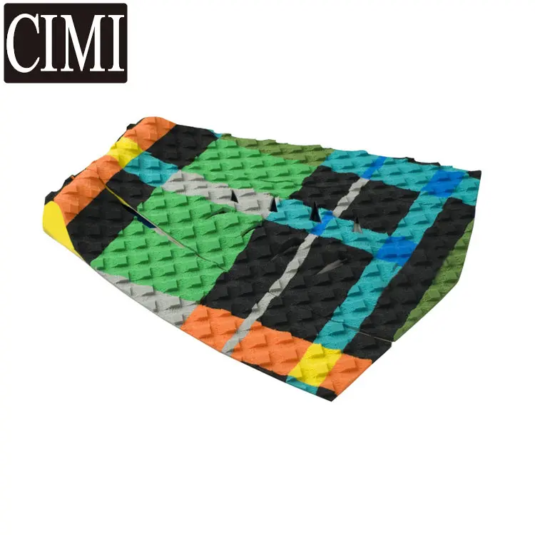 Hot sale factory supplier wholesale customized black surf traction pad surf tail pad with high quality Three M Back adhesive
