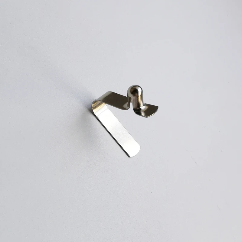 China Factory Metal Tent Pole Paddle Tube and Rod Snap V-Clip Lock V Shaped Single Button Pin Spring Clip