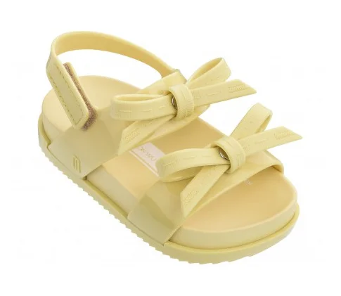 
2019 new design double bow knot thick sole kids girls jelly sandals 