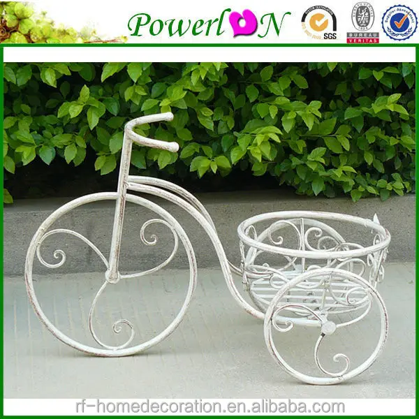 Hot selling Wrought Iron Bike Flower Pot