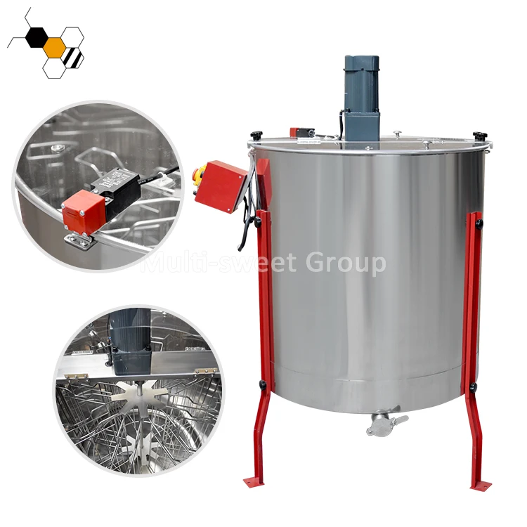 
Multi-sweet stainless steel reversible radial honey extractor 8 frames honey extractor electric 