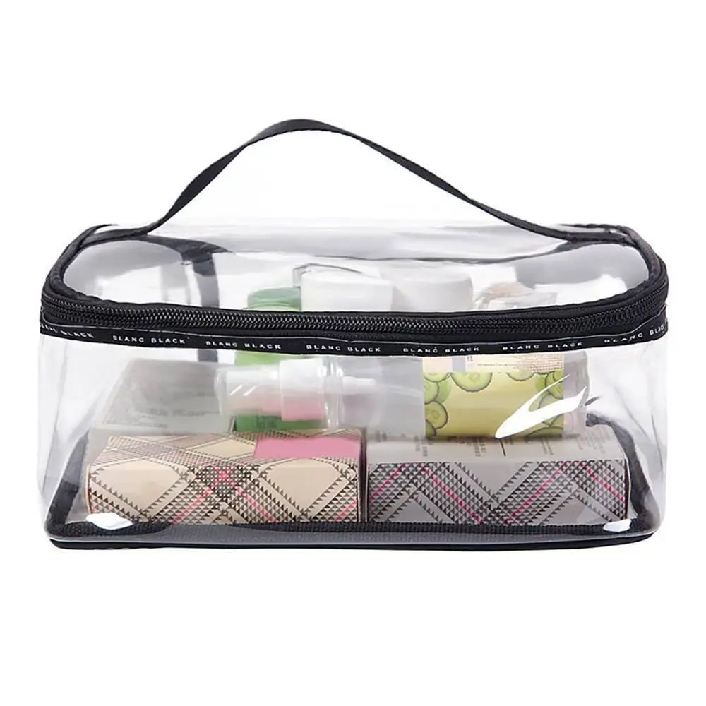 Clear Pvc Travel Wash Bag Toiletry Waterproof Plastic Cosmetic Makeup Bag for Bathroom