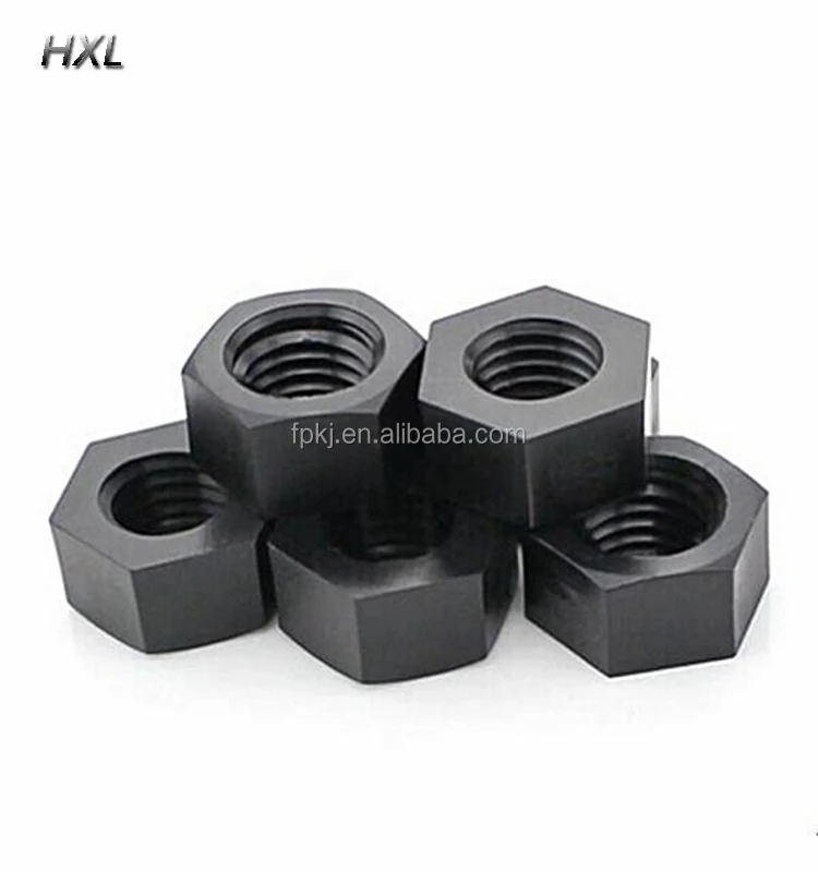 custom manufacturer plastic fastener m3 m4 m5 m6 BLACK PLASTIC NUTS white hex PA66 nylon nut