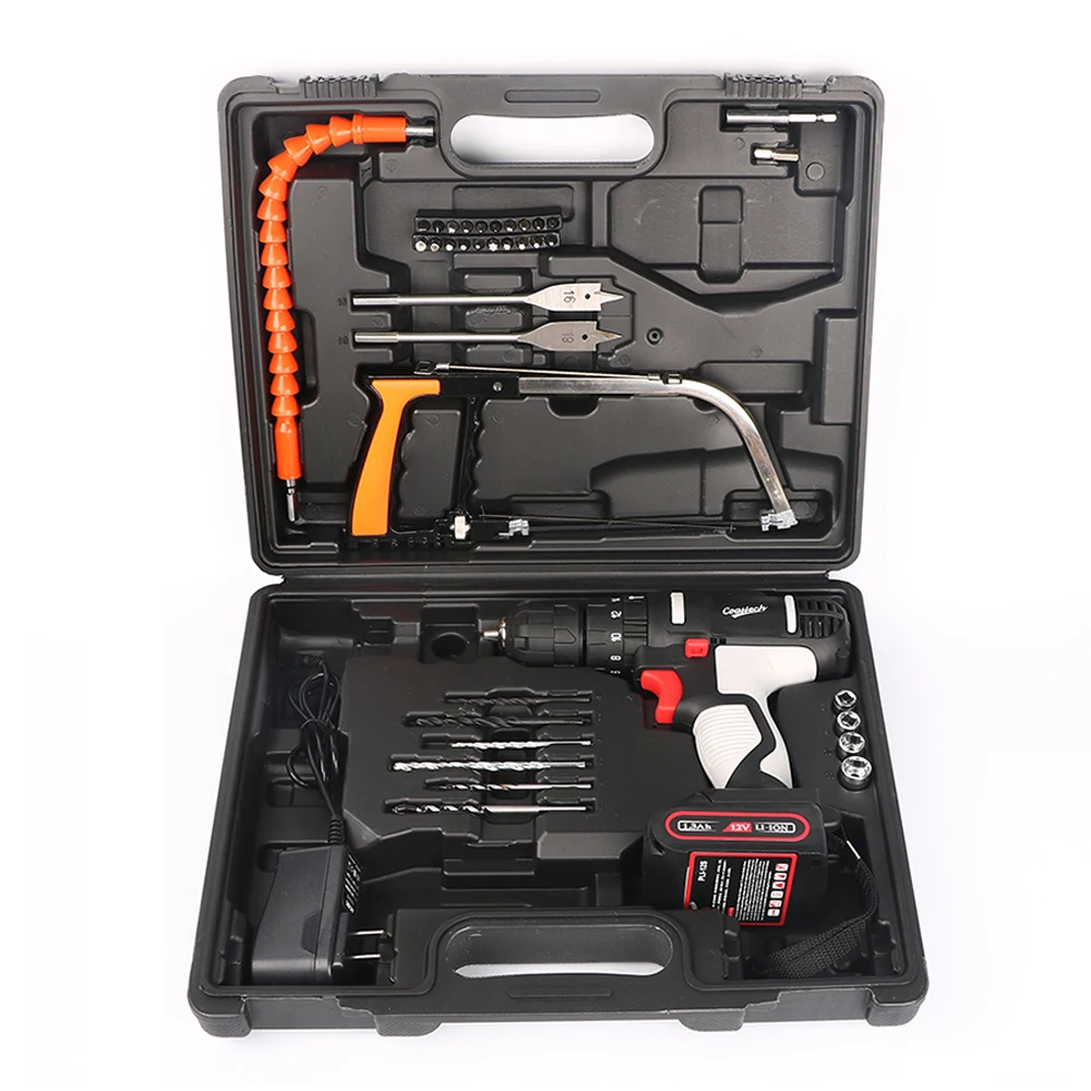 12v wireless mini electric battery charger cordless drill 10mm electric drill