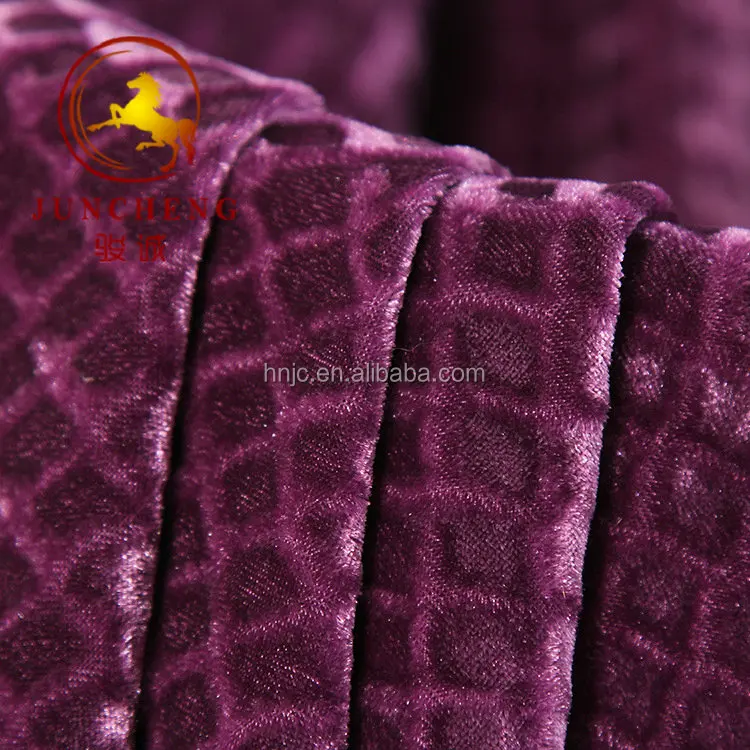 2018 china factory cheap jacquard quilted velvet fabric