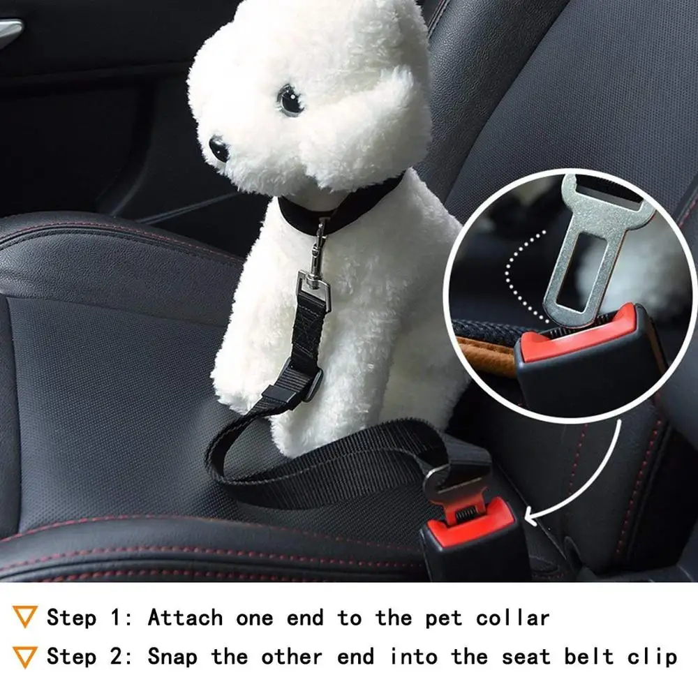 
Adjustable Heavy Duty Durable Pet Car Seat Belt 