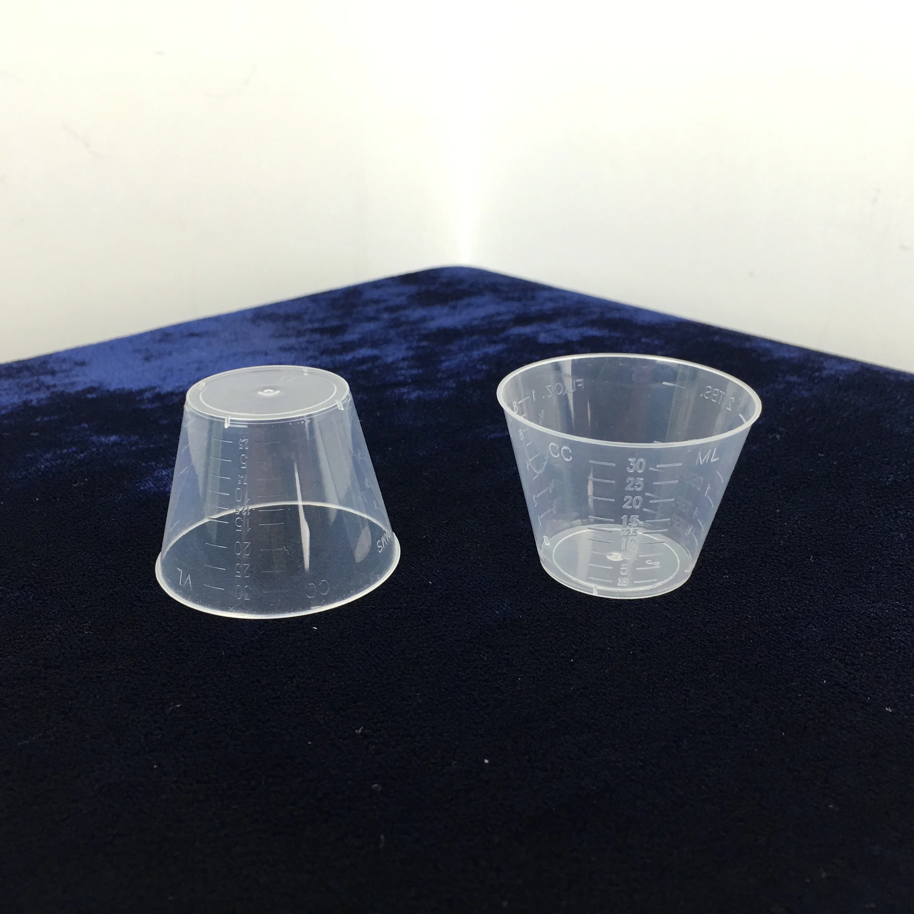 30ml 1oz Disposable Clear Plastic Pp Measuring Graduated  Medicine Cup