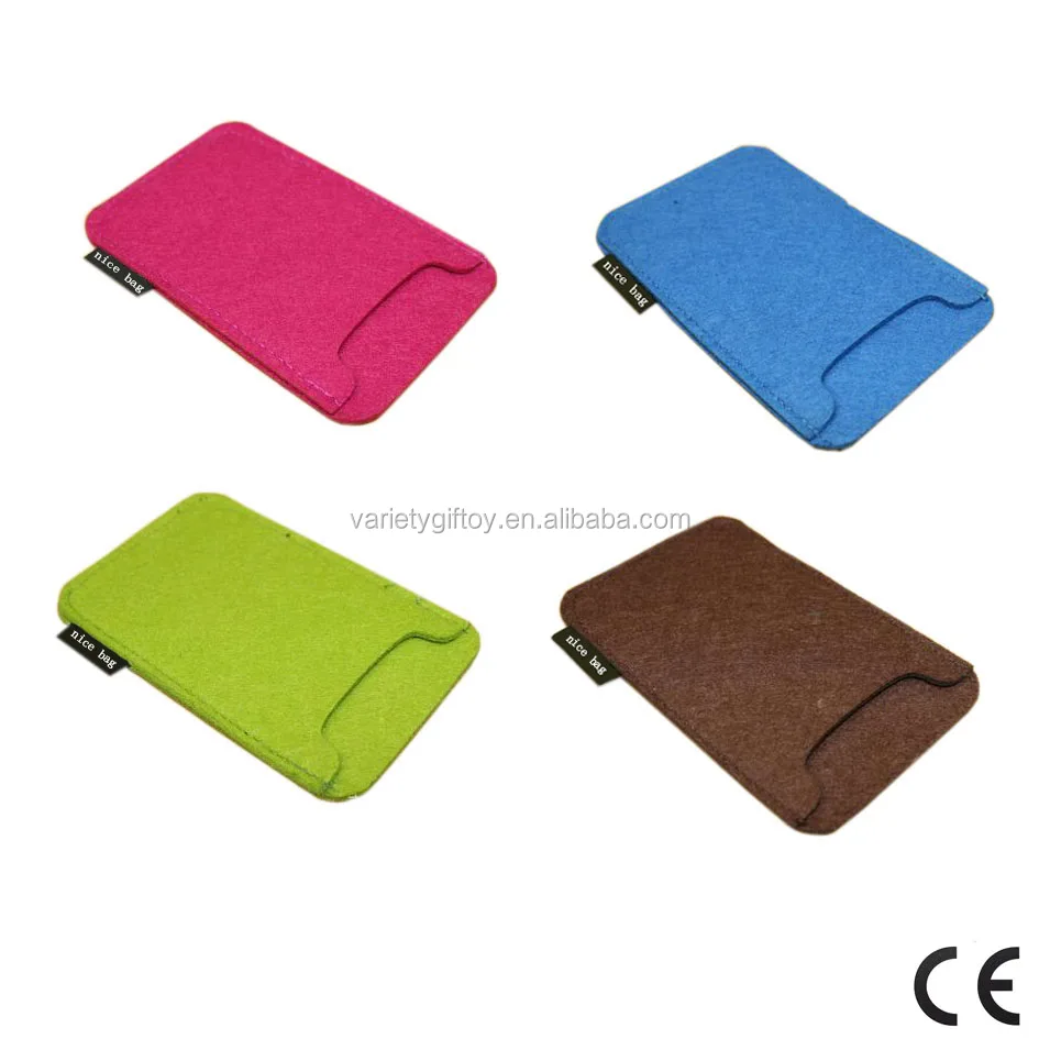 Eco-friendly handmade felt case bag for pad and phone