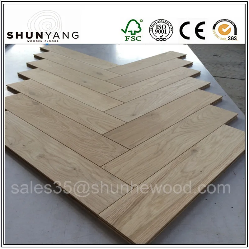 Chevron Parquet Engineered Wood Flooring Interlocking For Sale