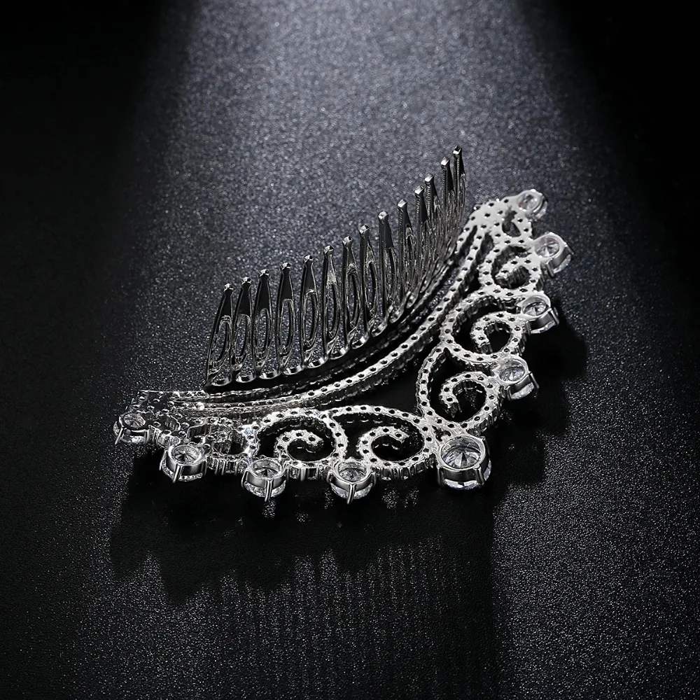 LUOTEEMI European Vintage Tiaras Bridal Jewelry Quinceanera Zircon Crystal Crowns Pageant Wedding Hair Accessories