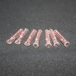 Low MOQ clear smoking filter tips glass rolling paper tips cigarette holder tip