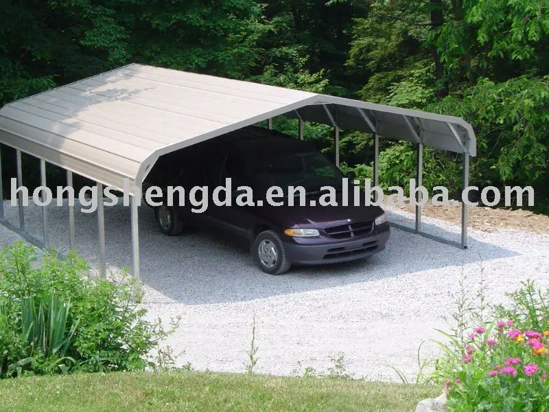prefabricated mobile light steel structure carport/garages/canopies