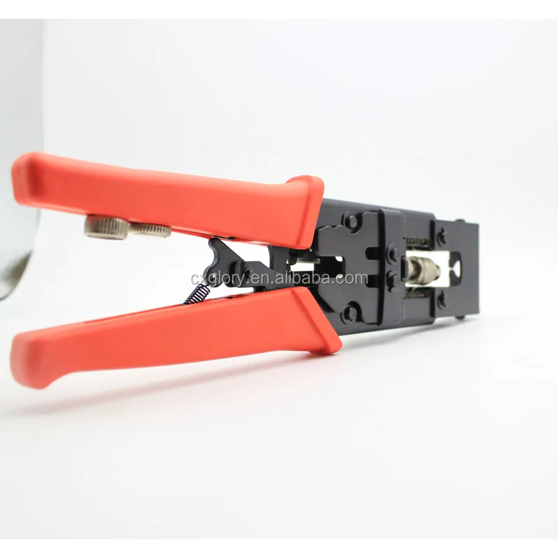 Multi function F/BNC/RCA adjustable compression connector Fully adjustable for RCA/BNC + F connectors hand crimping tool