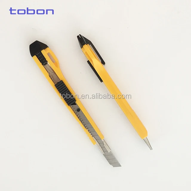 Silver utility paper cutter pocket knife
