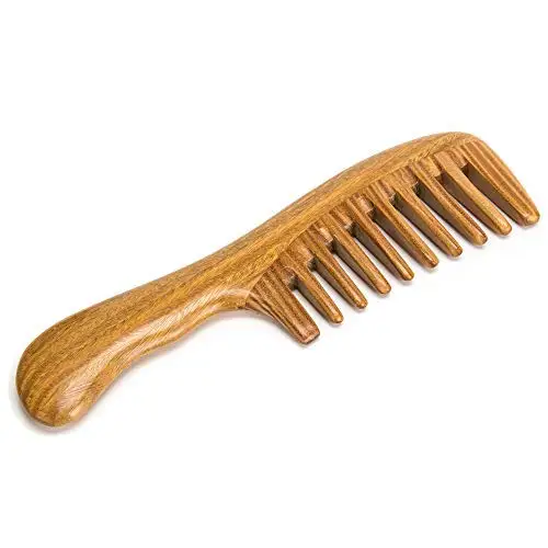 Hair Comb for Detangling Combs No Static Natural Wooden Sandalwood Comb for Women and Men