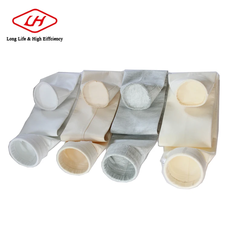 
LH water /oil /air filter bag micron material filter socks with plastic Acrylic dust collector filter bag for cement industry 