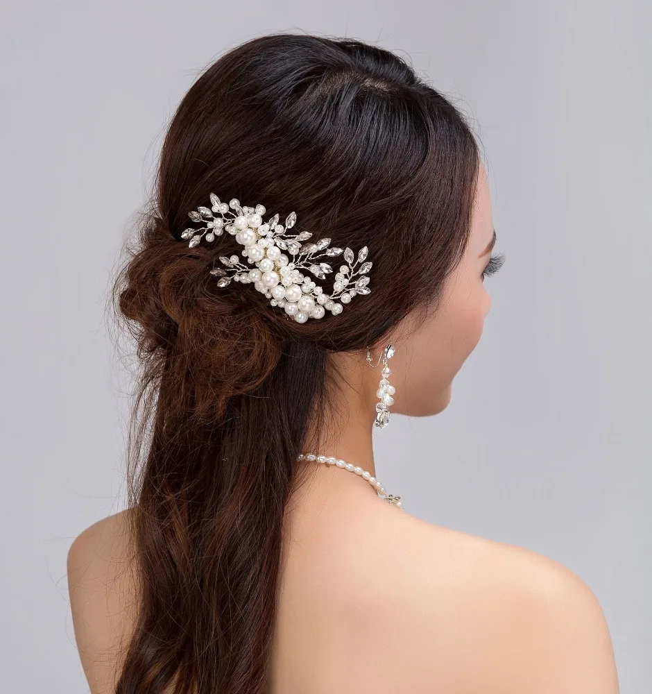 Hot sale wedding hair accessories hair jewelry wedding pearl pearl jewelry
